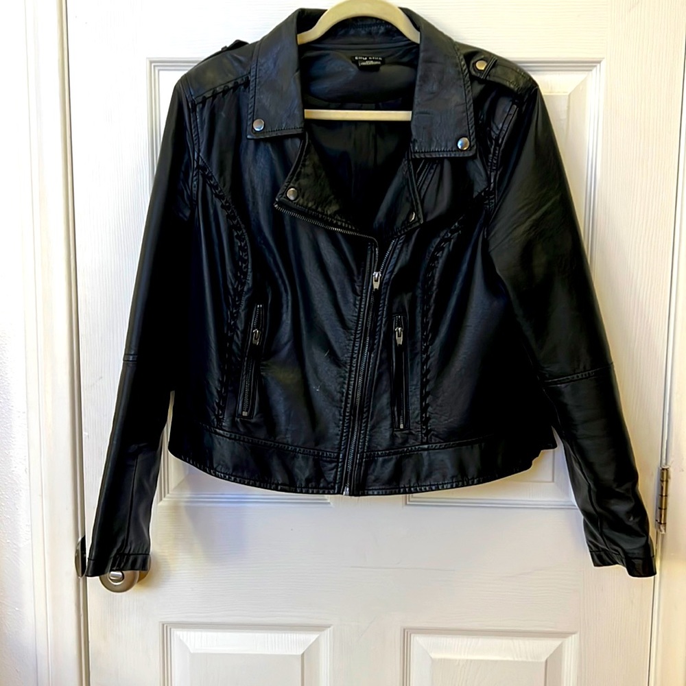 City Chic Vegan Leather Jacket 18